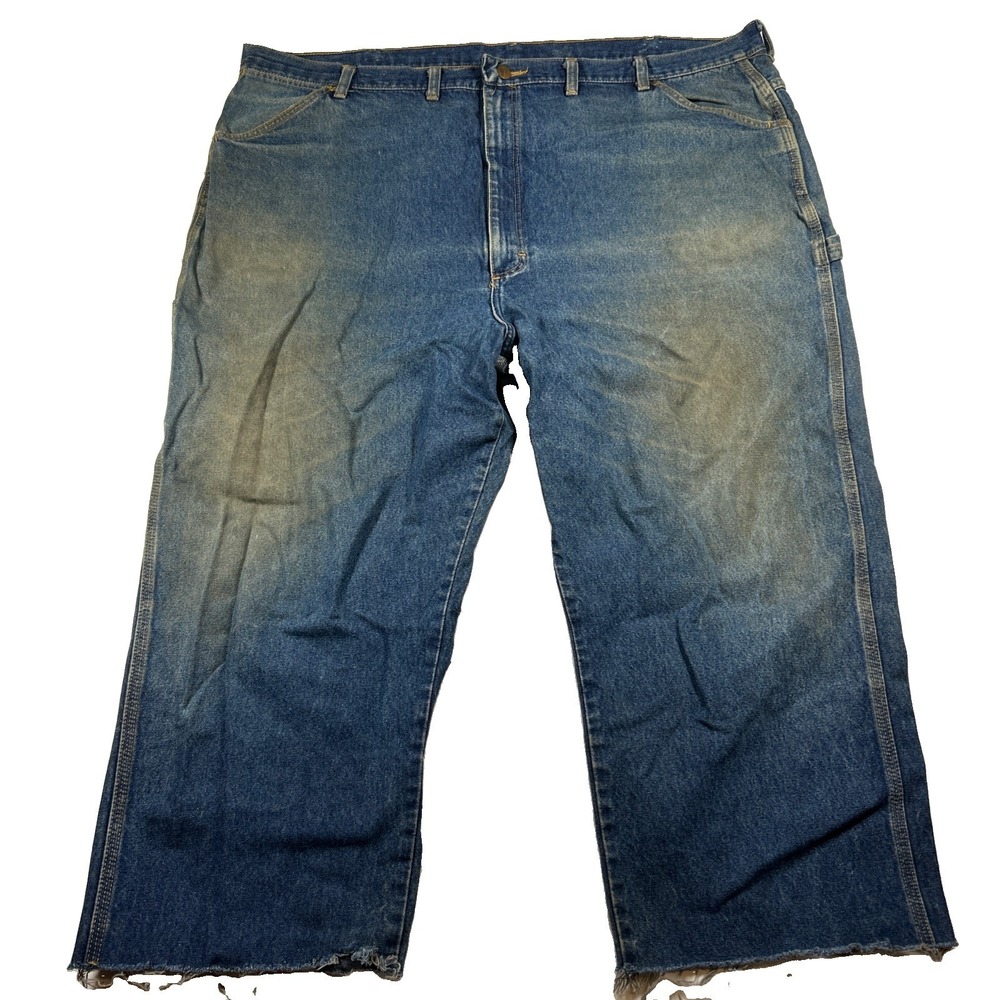 Vintage 90s Big-Ben Straight Jeans 48x23 Dark-Wash Workwear Made In Mexico 🇲🇽